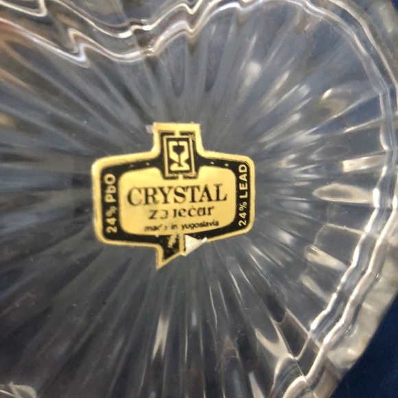 Vintage Crystal Heart Trinket Box - Picture 3 of 3